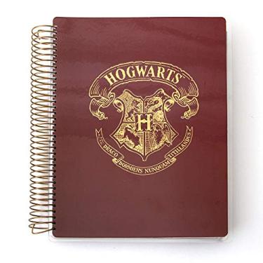 Imagem de Paper House Productions Agenda Harry Potter 12 meses sem data de 24 cm com adesivos de bandeira de mês e evento - brasão de Hogwarts