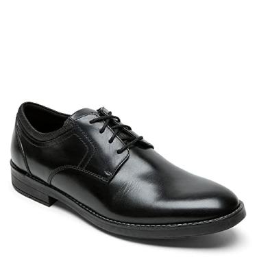 Imagem de Rockport Bryant Sapato Oxford masculino de bico liso, Preto, 45