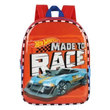 Imagem de mochila costa infantil hot wheels corrida escolar luxcel, VERMELHO, UN