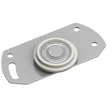 Imagem de Roldanas para Porta de Correr de Guarda-Roupa e Armário – Roldana com Rolamento – Suporta 40kg – Kit com 2 a 10 Unidades – Aço e Nylon com Parafusos – Deslizamento Suave