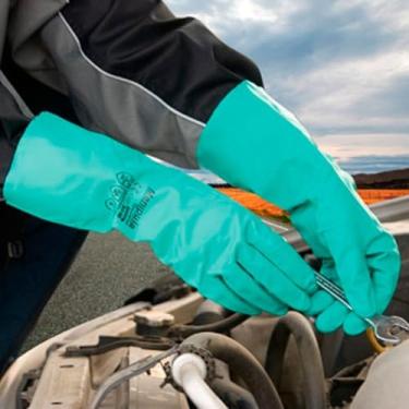 Imagem de Luva Nitrílica lONGA Agentes Químicos,mecânicos,térmico,biológico