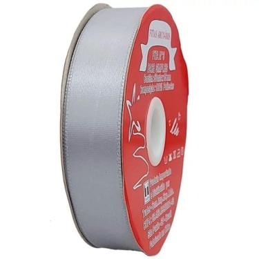 Imagem de Fita de Cetim Trader 22mm N5 com 50 Metros, COR 003 CINZA CLARO, 50 ME