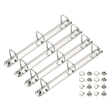 Imagem de PATIKIL A4 Mecanismos de fichário de 3 furos, conjunto de 4 anéis D de 3 cm, organizador de fichário de substituição de folhas soltas para organizadores, acessórios de pasta de armazenamento de papel