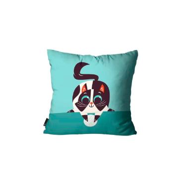 Imagem de Capa Para Almofada 45x45 Mdecore Gato Cachorro Pets