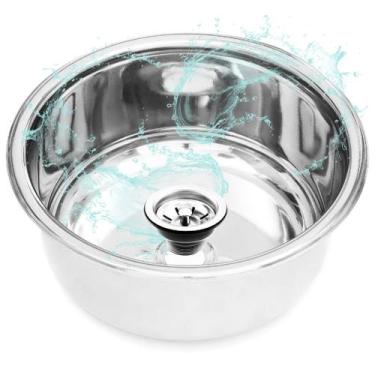 Imagem de Prateada Cuba Inox com Aço 304  Medidas 30x15cm - Deki Móveis Clínicos