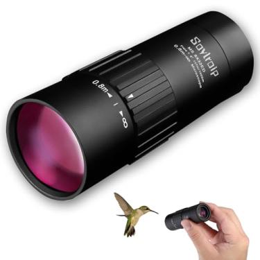 Imagem de Telescópio monocular, monóculos 20 x 81 cm para adultos, monóculo compacto, portátil, impermeável, com alça de mão, telescópio de bolso leve para caça, observação de pássaros, caminhadas, viagens (20