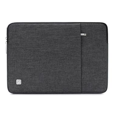 Imagem de NIDOO Capa para laptop de 12,5-13,3 polegadas resistente à água Bolsa para notebook protetora para MacBook Air M2 2022 M1 / 13,0 polegadas MacBook Pro Touch Bar / 12,9 polegadas iPad Pro / 14 polegadas Huawei MateBook 14, cinza escuro
