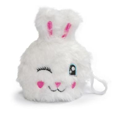 Imagem de Porta Objetos e Moedas Pelúcia Coelhinho Branco Polibrinq