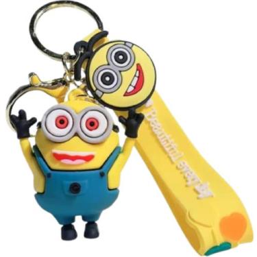 Imagem de Chaveiro 3d Minions Desenho Chave Carro Bolsa Personagem Coleção Prese
