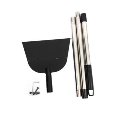 Imagem de Baoblaze Renovação Limpeza de pá de lâmina de folga leve Ferramenta de remoção de esterco agrícola Ferramenta de limpeza de pá de limpeza para bordas de grama, Prata