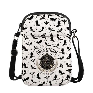 Imagem de Fourth Wing Bolsa transversal Basgiath War College Gift O-nyx Storm Inspirada Presente para amantes de livros Dragon Rider Bookish Gift, CB, O-nyx Storm Mini