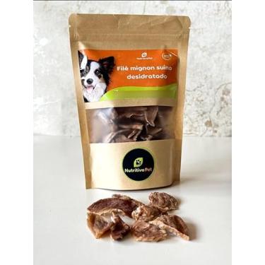 Imagem de Petisco Cães Filezinho Suíno Desidratado 70g 100% Natural Sabor Irresistível