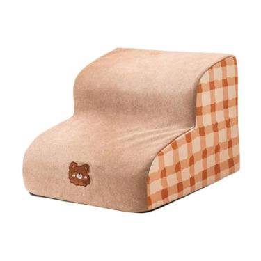 Imagem de Bothyi Escadas de cachorro para cães pequenos, etapa de animais de estimação 2 etapa não deslizante leve leve para o cão de sofá escada de estimação para, Xadrez