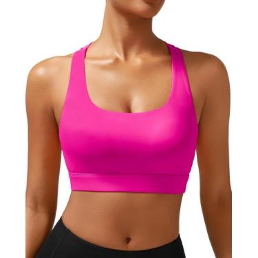 Imagem de Sutiã esportivo RUNNING GIRL High Impact Support Hot Pink XXL