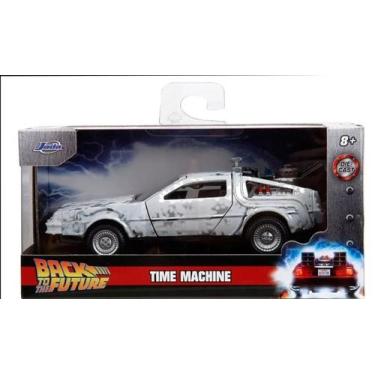 Imagem de Miniatura Carro Delorean Time Machine - Back To The Future Frost - 1:3