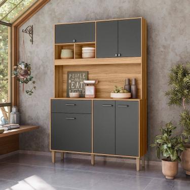 Imagem de Cozinha Compacta Erva Doce 120cm Freijó Chumboo Nicioli