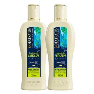 Imagem de Kit 2 Condicionador Anticaspa Limpeza Própolis Menta Bio Extratus 250m