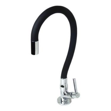 Imagem de Torneira Cozinha Colorida Cano De Silicone Flexível Luxo Bancada C-66 