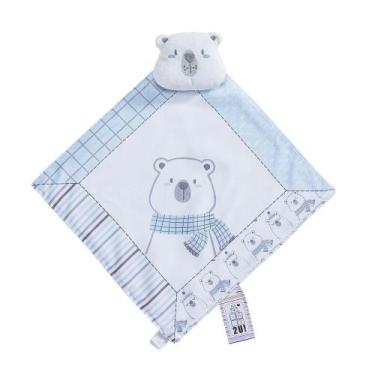 Imagem de Naninha Com Prendedor Para Bebê Paninho Em Plush - miguel Baby, Urso