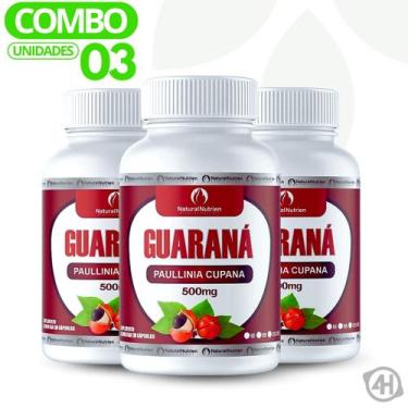 Imagem de Suplemento Vegano Guaraná 300cps de 500mg Cada - Natural Nutrien