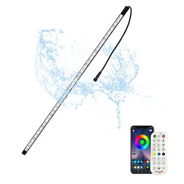 Imagem de Longrun Fita De Led Que Muda De Cor Para Show De Jardim, Luzes Para Vertedouro De Lago, Cachoeira, Controle Por Aplicativo, Barra De Iluminação À Prova D'Água Para Decoração De Casa, Fonte De Pisci