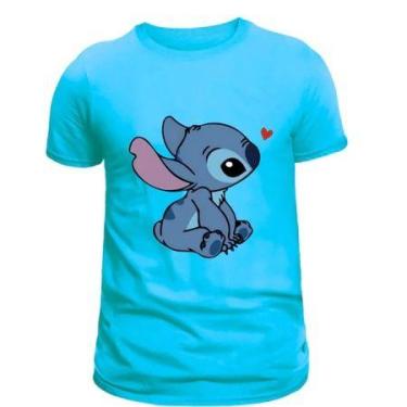 Imagem de Camisetas Masculina Feminina Personalizadas Personagens Lilo e Stitch 
