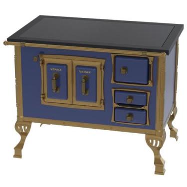 Imagem de Fogao a Lenha Venax GII n 2 Colonial Premium Azul, SAIDA ESQUERDA