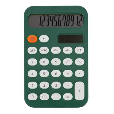Imagem de Calculadora para escola, calculadora básica, calculadora de 4 funções para estudantes, calculadoras, desktop, calculadora, bolso, calculadora, material escolar, verde, calculadora solar