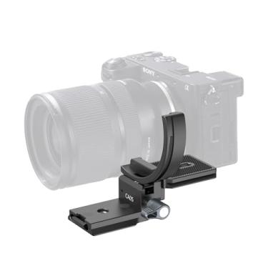 Imagem de ULANZI C047 Placa de montagem de meia coleira giratória, coleira de lente para câmeras DSLR, serve para placa tipo Arca, compatível com lentes Canon Nikon Fujifilm Sigma - suporta montagem de lente de