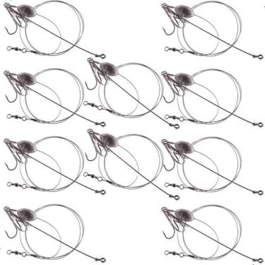 Imagem de Kit 10 Chicote Para Pesca De Espada Com Isca De Sardinha - Summer pesc