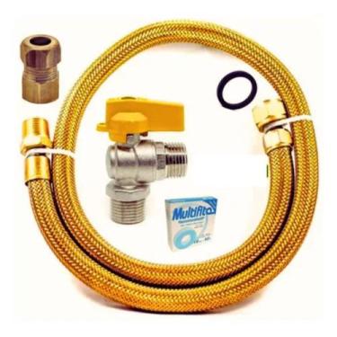 Imagem de Kit Instalação Fogão Gás Encanado - Contuflex, 1m