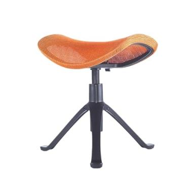 Imagem de Bothyi Sob o apoio de pé de mesa de pé, descanso de pé ergonômico ajustável 14.57inch-17.72 polegadas com 8 níveis de altura para o cargo Long Sitting, Laranja