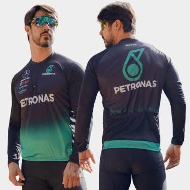 Imagem de Conjunto de Ciclismo Masculino Bermuda Forro Espuma Bolsos Laterais e 