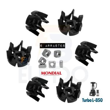 Imagem de 6 Arrastadores do Copo Liquidificador Mondial L850 Turbo