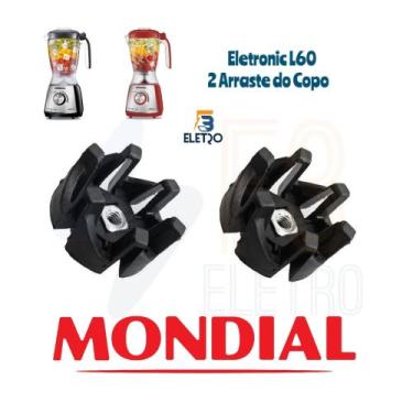 Imagem de 2 Arraste do Copo Original para Liquidificador Mondial Eletronic L-60