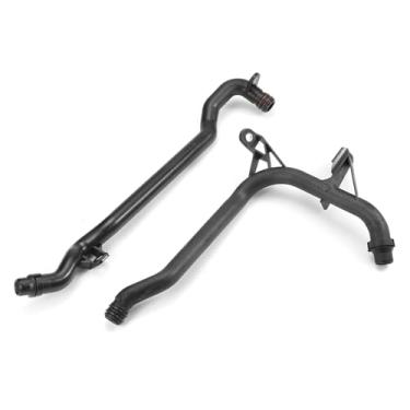 Imagem de BINB ROAD 2 peças de tubo de entrada do aquecedor do motor e tubo de arrefecimento de água 11537502525 + 11531705210 compatível com BMW 325i 328i 525i 528i Z3 Z4
