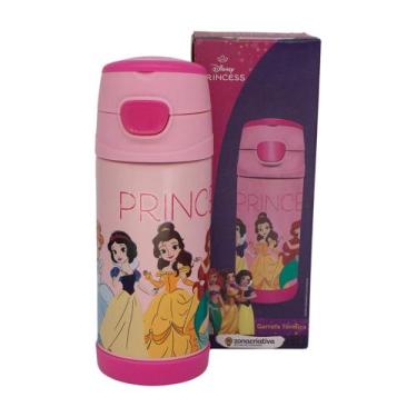 Imagem de Garrafa Térmica Infantil Top Handle 350ml Princesas  Disney Zona Criat