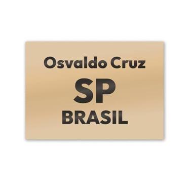 Imagem de Imã de Geladeira Osvaldo Cruz São Paulo MDF 8cm x 5cm