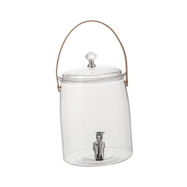 Imagem de Bothyi Dispensador de bebidas para geladeira, chaleira fria, grande capacidade, transparente, selado, prático, jarra de água fria, barril de bebidas para, 3.5l