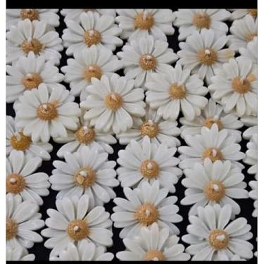 Imagem de Vela Perfumada,30/40 Uind Velas AromáTicas Lembrancinhas Margaridas(30 Und Branco/Miolo Dourado,Mamãe bb)