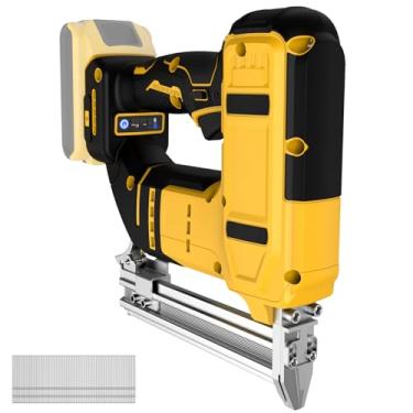 Imagem de Pregador Brad sem fio calibre 18 para bateria Dewalt 20V MAX, pistola de pregos alimentada por bateria com 1000 pregos, pistola de pregos elétrica leve para marcenaria, projetos faça você mesmo