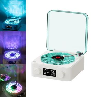 Imagem de Alto-falante Bluetooth Vinyl Player Waves 2025 com luz branca - Marca 