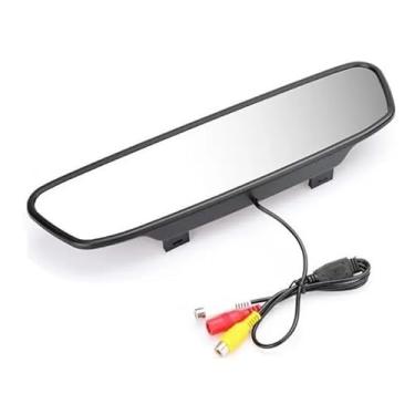 Imagem de Espelho Retrovisor Automotivo com Monitor LCD Colorido, Tela 4.3 Polegadas