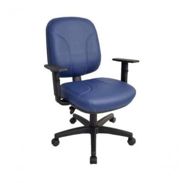 Imagem de Cadeira Diretor Para Escritório Linha Parma Azul - DESIGN OFFICE MÓVEI