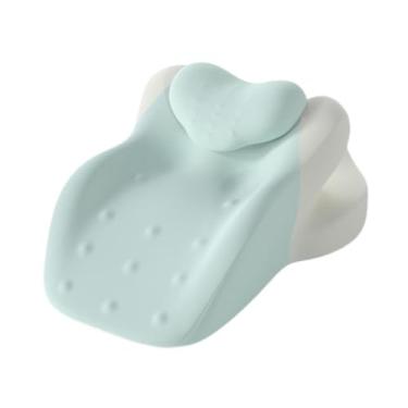 Imagem de Ｂｅｓｇａ Travesseiro de cunha para posição de pernas, almofada macia multiuso, travesseiro de espuma viscoelástica para escritório, cama e casa, Azul Verde