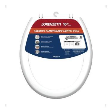 Imagem de Tampa De Vaso Assento Sanitário Almofadado Oval Branco - Lorenzetti