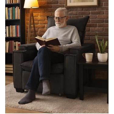 Imagem de Poltrona Papai Reclinável Pulse Porta Copos Carregador usb - B Home De