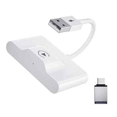 Imagem de Autuvone Adaptador CarPlay sem fio para Apple iPhone IOS7+ converte com fio para dongle CarPlay, sem fio, para carro com CarPlay de fábrica desde 2017, Plug and Play
