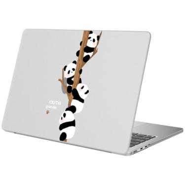 Imagem de BlHMCASE Compatível com MacBook Air 38.1 cm 2025 2024 2023 versão M3 A3114 M2 A2941, linda capa rígida protetora Kawaii Panda para Mac Air 15
