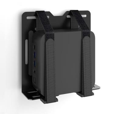 Imagem de Suporte de mini PC para GMKtec, suporte de parede e VESA para GMKtec G3/PLUS, G5, G9, M2 Pro, M3/Plus, M5 PLUS, M6, M7/ Pro, K1, K2, K3 Pro, K6, K7, K7P, K8/PLUS, K10, K11 Mini PC com parafusos